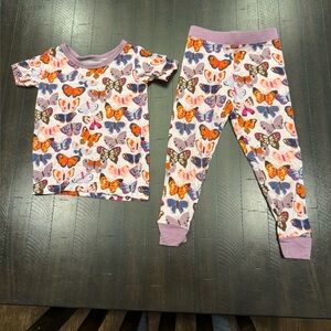 Little Sleepies Butterfly Kisses 12-18 months SS Pant Pj Set